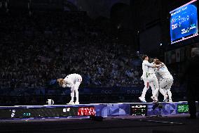 Paris 2024 - Fencing - Team France Wins Silver