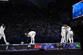 Paris 2024 - Fencing - Team France Wins Silver