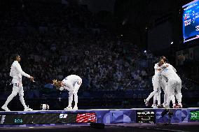 Paris 2024 - Fencing - Team France Wins Silver