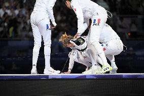 Paris 2024 - Fencing - Team France Wins Silver