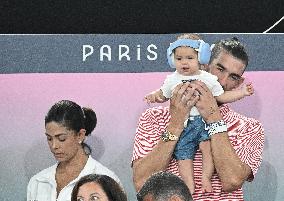 aris 2024 - Gymnastic - Michael Phelps In The Stands