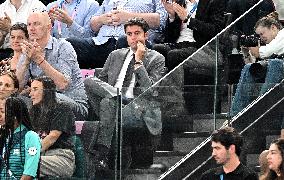 Paris 2024 - Gymnastic - Gabriel Attal In The Stands