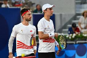 Paris 2024 - Tennis - Murray And Evans v Vligen And Gille