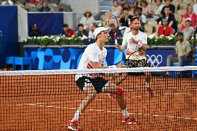 Paris 2024 - Tennis - Murray And Evans v Vligen And Gille