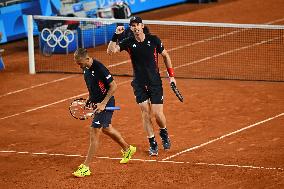 Paris 2024 - Tennis - Murray And Evans v Vligen And Gille