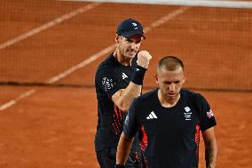 Paris 2024 - Tennis - Murray And Evans v Vligen And Gille