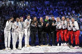 Paris 2024 - Fencing - Team Italy Wins Gold