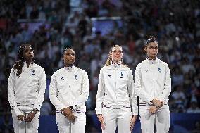 Paris 2024 - Fencing - Team France Wins Silver