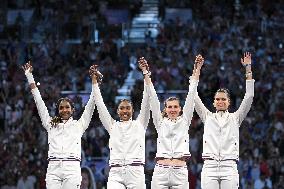 Paris 2024 - Fencing - Team France Wins Silver