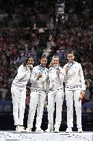 Paris 2024 - Fencing - Team France Wins Silver