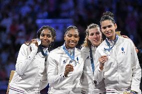 Paris 2024 - Fencing - Team France Wins Silver