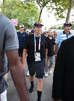 Paris 2024 - Bill Gates Arrives At Bercy Arena