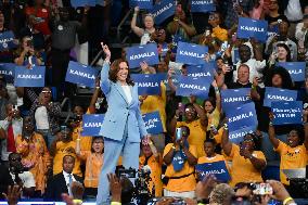 Madam Vice President Of The United States Kamala Harris Delivered Remarks At Harris For President Campaign Rally In Atlanta Geor