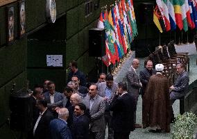 Iran-Parliament, Swearing-in Ceremony Of New President Masoud Pezeshkian