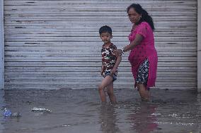 Incessant Rainfall Over Night In Kathmandu