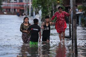 Incessant Rainfall Over Night In Kathmandu