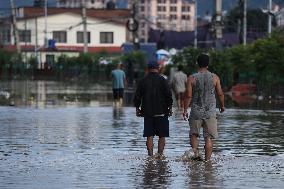 Incessant Rainfall Over Night In Kathmandu