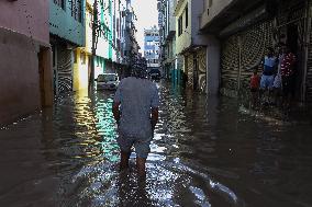 Incessant Rainfall Over Night In Kathmandu