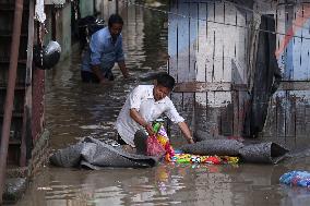 Incessant Rainfall Over Night In Kathmandu