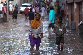 Incessant Rainfall Over Night In Kathmandu