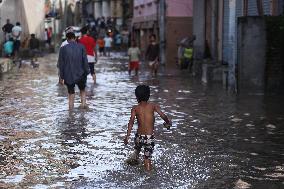 Incessant Rainfall Over Night In Kathmandu