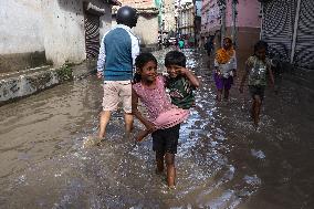 Incessant Rainfall Over Night In Kathmandu