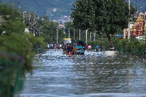 Incessant Rainfall Over Night In Kathmandu