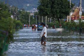 Incessant Rainfall Over Night In Kathmandu