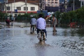 Incessant Rainfall Over Night In Kathmandu