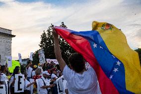 Protest Against Nicolas Maduro In The United States