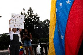 Protest Against Nicolas Maduro In The United States