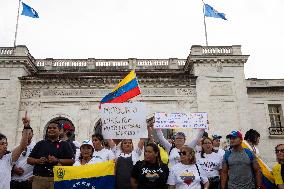 Protest Against Nicolas Maduro In The United States