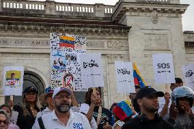 Protest Against Nicolas Maduro In The United States