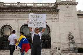 Protest Against Nicolas Maduro In The United States