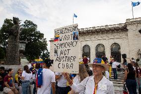 Protest Against Nicolas Maduro In The United States