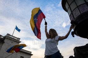 Protest Against Nicolas Maduro In The United States