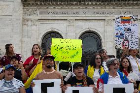 Protest Against Nicolas Maduro In The United States