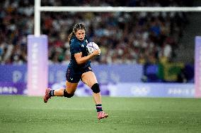 Paris 2024 - Ilona Maher Competes In Women’s Rugby Sevens