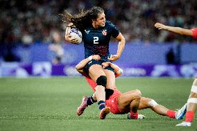 Paris 2024 - Ilona Maher Competes In Women’s Rugby Sevens