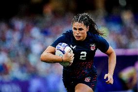 Paris 2024 - Ilona Maher Competes In Women’s Rugby Sevens