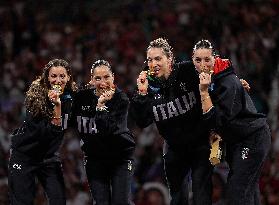 Paris 2024 - Team Italy Wins Gold In Women's Epee Team