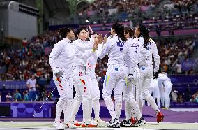 Paris 2024 - Team Italy Wins Gold In Women's Epee Team