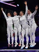 Paris 2024 - Team Italy Wins Gold In Women's Epee Team