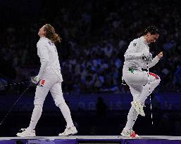 Paris 2024 - Team Italy Wins Gold In Women's Epee Team