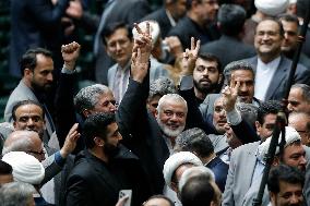 Hamas Chief Haniyeh The Day Before Being Killed - Tehran