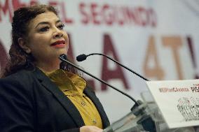 Clara Brugada, Elected Head Of Government For Mexico City, Holds Press Conference