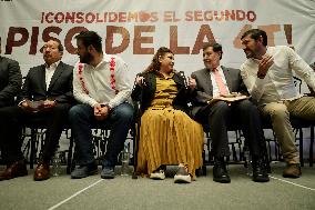 Clara Brugada, Elected Head Of Government For Mexico City, Holds Press Conference