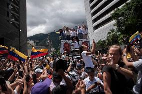 Protest In Caracas, Venezuela Followings Elections Result