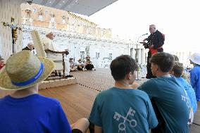 Pope Francis Attends An Open-Air Audience - Vatican