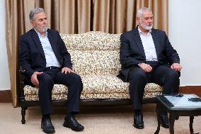 Hamas Chief Haniyeh The Day Before Being Killed - Tehran